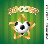 soccer sport design  vector... | Shutterstock .eps vector #265654415