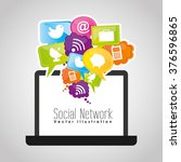 social network design  | Shutterstock .eps vector #376596865