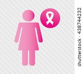 breast cancer awareness design  | Shutterstock .eps vector #438744232