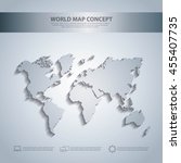 world and map concept... | Shutterstock .eps vector #455407735