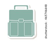 bag school isolated icon vector ... | Shutterstock .eps vector #465746648