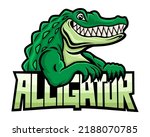 Green Crocodile Alligator Icon...