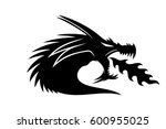 dragon sign. | Shutterstock .eps vector #600955025