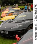 Small photo of Knutsford, Cheshire, UK. September 10th 2023. Lotus cars on display at the 2023 Great Race of Penny Farthings held every 10 years in Knutsford, Cheshire, UK