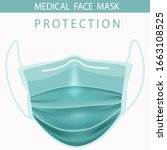 realistic protective medical... | Shutterstock .eps vector #1663108525