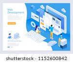 web design and development... | Shutterstock .eps vector #1152600842