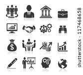 business icons  management and... | Shutterstock .eps vector #117468658