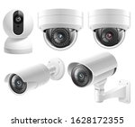 home security cameras video... | Shutterstock .eps vector #1628172355