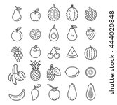 Fruits Icons. Vector...