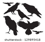 Vector Silhouette Of A Crow