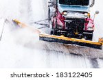 Snowplow Truck Removing The...