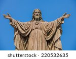 Outdoor Statue Of Jesus With...