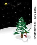 one winter night illustration... | Shutterstock .eps vector #6911851
