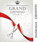 grand opening card with red... | Shutterstock .eps vector #238335592