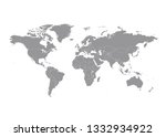 world map with countries vector | Shutterstock .eps vector #1332934922