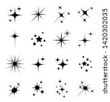 set of different beautiful star ... | Shutterstock .eps vector #1420302035