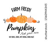 Farm Fresh Pumpkins Vector...