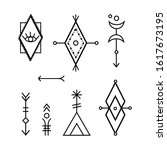 hipster sacred geometric shapes ... | Shutterstock .eps vector #1617673195