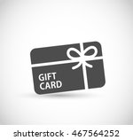 gift card icon vector  | Shutterstock .eps vector #467564252