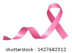 realistic pink ribbon of breast ... | Shutterstock . vector #1427682512