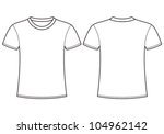 Blank T Shirt Template. Front...