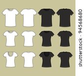 Girl T-Shirt Template - Free Vector Art