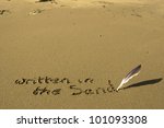 Written In The Sand Inscribed...