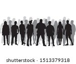 group of people. crowd of... | Shutterstock .eps vector #1513379318
