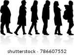 group of people. crowd of... | Shutterstock .eps vector #786607552