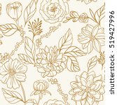 Vintage Floral Wallpaper Pattern Free Stock Photo - Public Domain Pictures