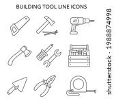 hand locksmith tools. set of... | Shutterstock .eps vector #1988874998