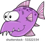 mean fish free vector