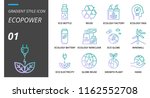 gradient style icon pack for... | Shutterstock .eps vector #1162552708