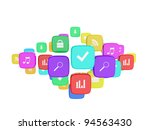 3d images of icons for... | Shutterstock . vector #94563430