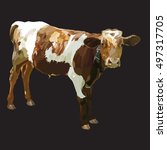 Cow Calf Brown  Vector
