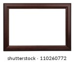 Classic wooden frame isolated...