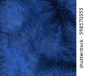 Painted Blue Fur Texture...