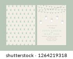 save the date invitation... | Shutterstock .eps vector #1264219318