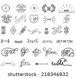 style words featuring thes and... | Shutterstock .eps vector #218346832