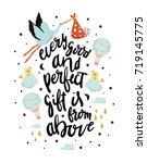 every good and perfect gift is... | Shutterstock .eps vector #719145775