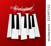 Music Symbol. Vector Piano Keys ...