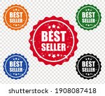 bestseller label set... | Shutterstock .eps vector #1908087418
