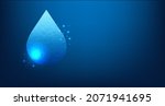 blue water drop and blue... | Shutterstock .eps vector #2071941695
