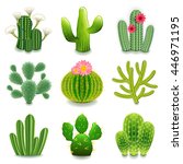 Cactus Icons Detailed Photo...