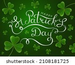 happy st. patrick's day.... | Shutterstock .eps vector #2108181725