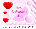 happy valentine's day poster.... | Shutterstock .eps vector #2111663522