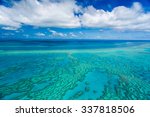 Water and ocean of the Great Barrier Reef in Queensland, Australia ...