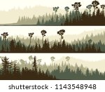 set of horizontal banners of... | Shutterstock .eps vector #1143548948