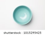 Blue bowl on white background