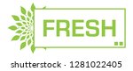 fresh text written over green... | Shutterstock . vector #1281022405
